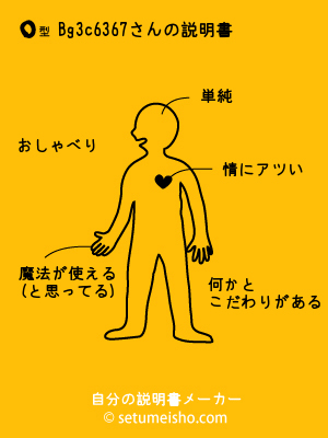 O型吉田麻也さんの説明書 血液型 自分の説明書メーカー