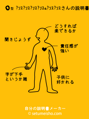 O型桜井和寿さんの説明書 血液型 自分の説明書メーカー